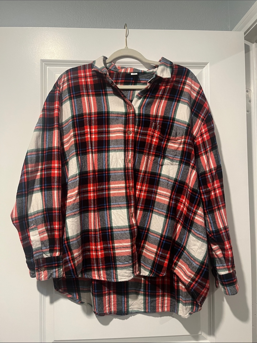 Old Navy Plaid Button Up | Red, Green, Blue, & Black